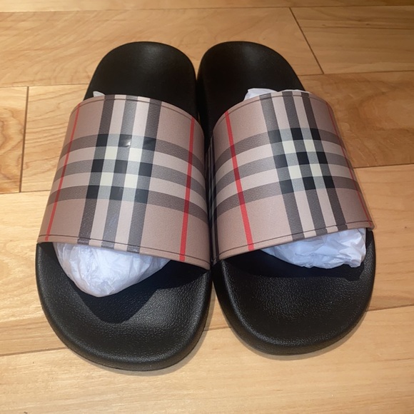 Burberry Check Slides - Picture 3 of 6
